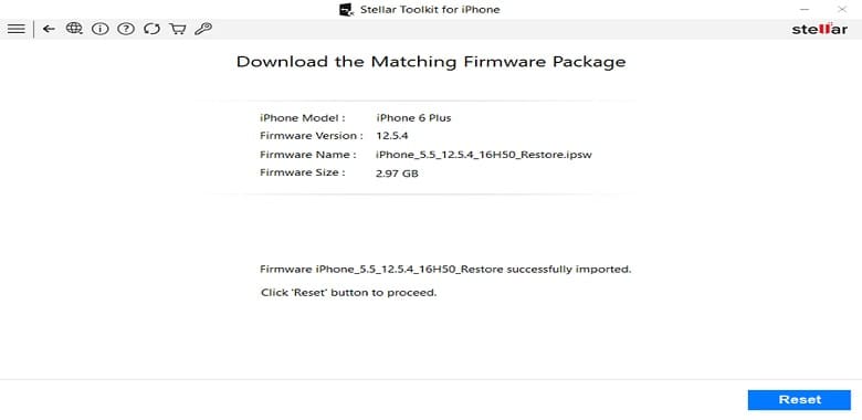 download the “Matching Firmware Package